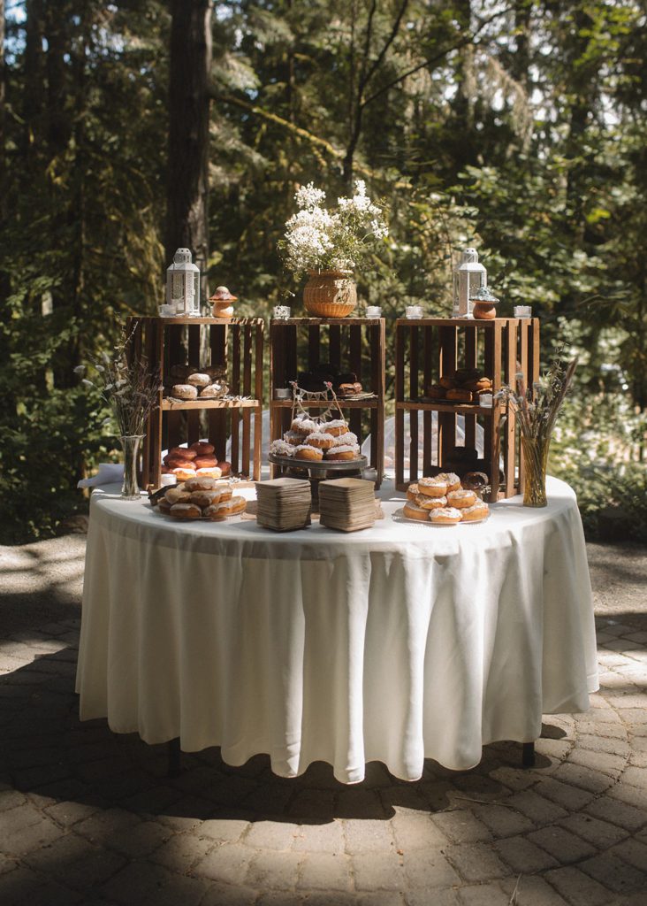 Donut wedding display