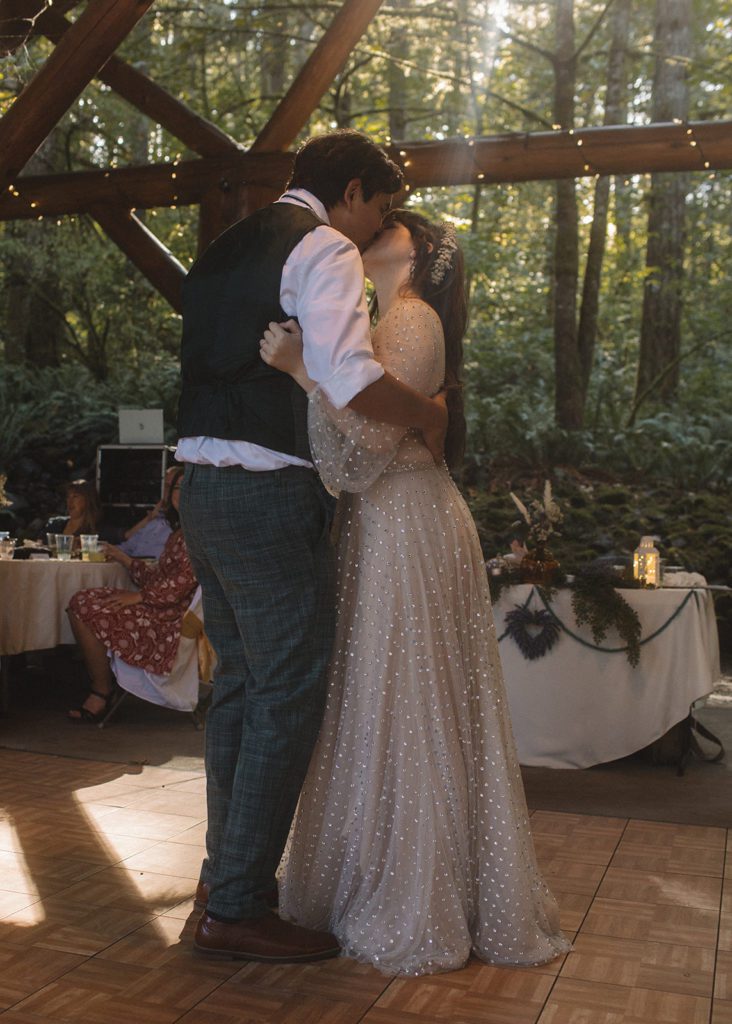 First dance at Dancing Deer Mountain wedding